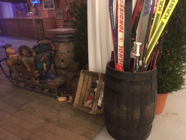 Ton met ski's