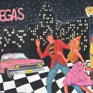 Decordoek 60's Viva Vegas