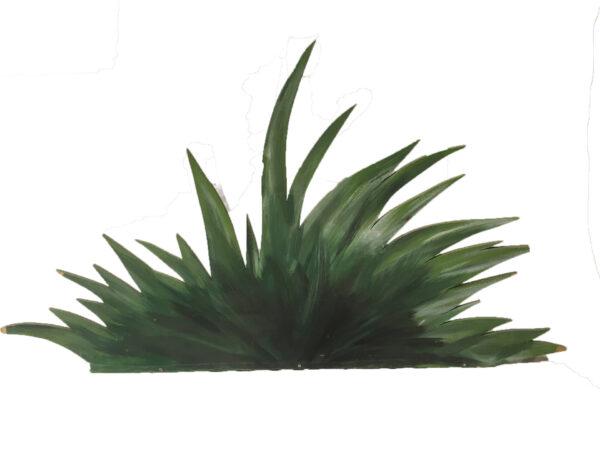Gras geschilderd op paneel