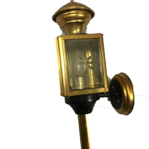 Koetslamp de luxe met geslepen glas