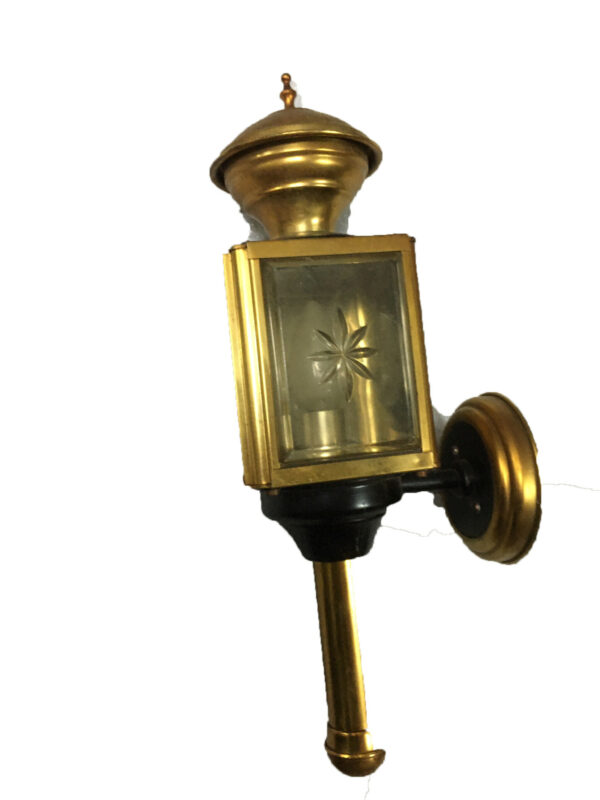 Koetslamp de luxe met geslepen glas