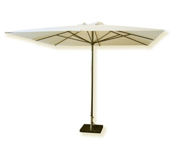 Parasol incl. voet 3x3m – Ecru