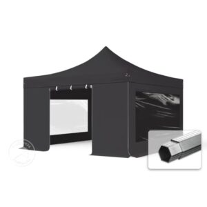 Partytent – Easy up – 4 x 4m – grijs
