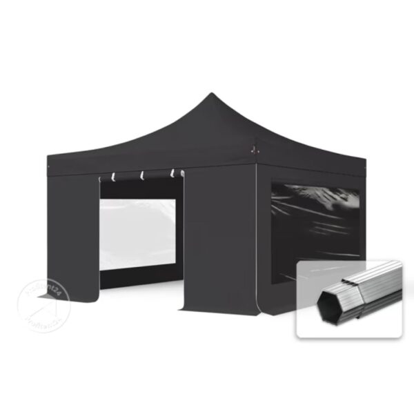 Partytent – Easy up – 4 x 4m – grijs