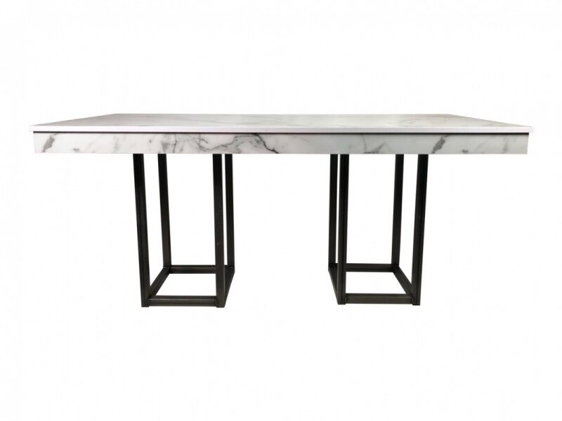 Dinertafel Marmer Industrieel – 180x80cm