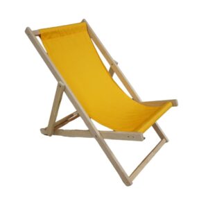 Strandstoel okergeel