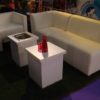 Loungebank wit zonder armleuning